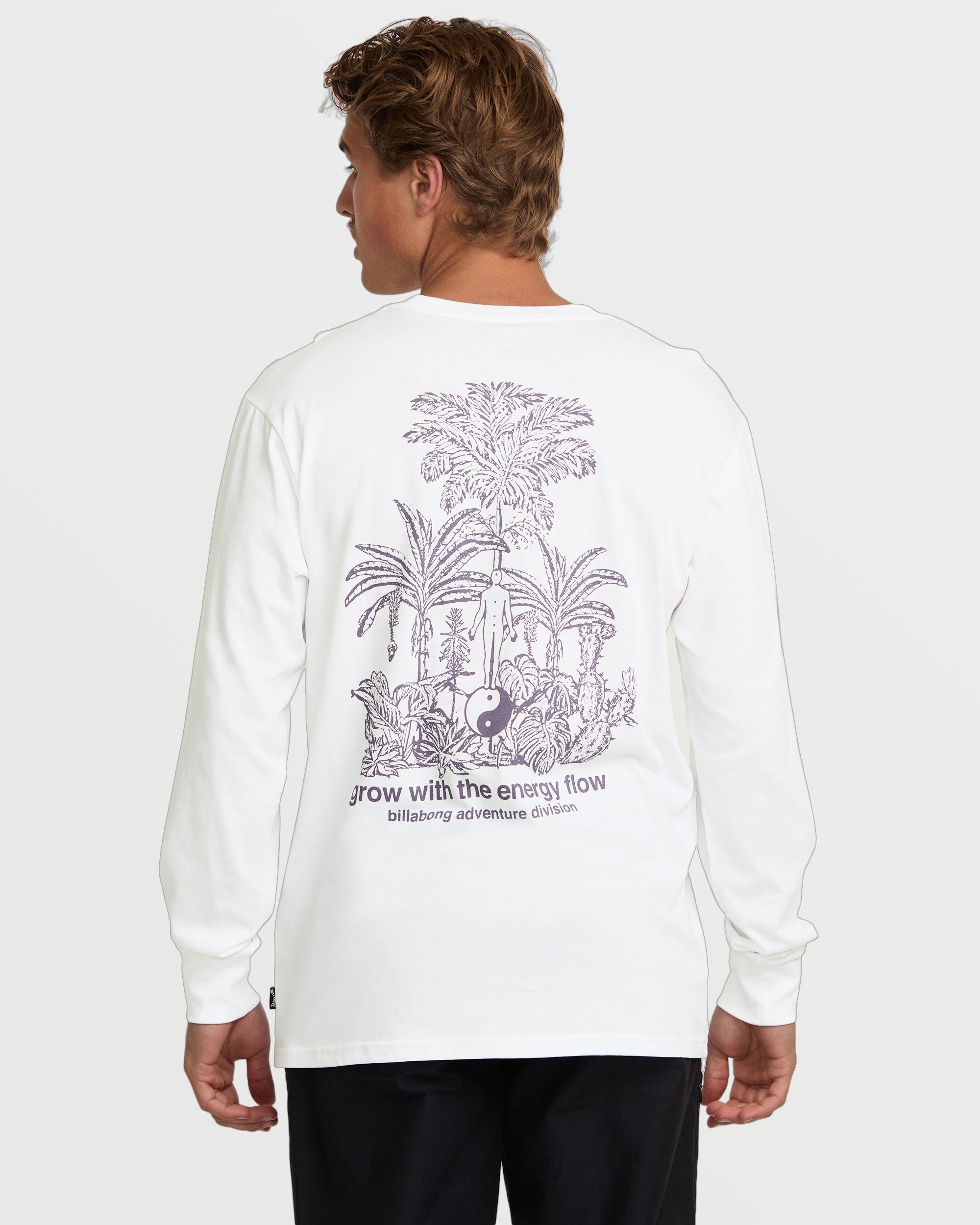 White Long Sleeve Tee by Grow A/Div