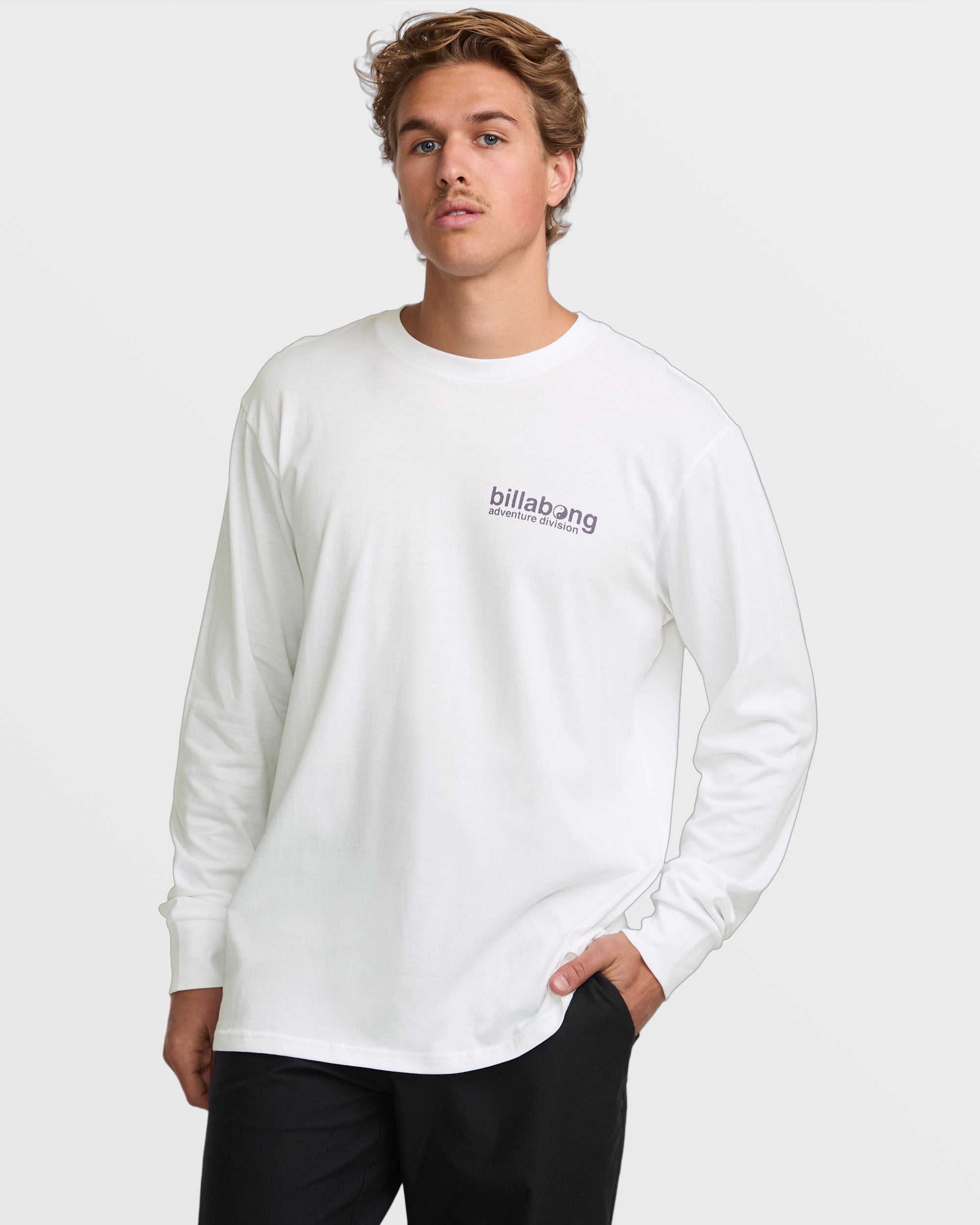 White Long Sleeve Tee by Grow A/Div