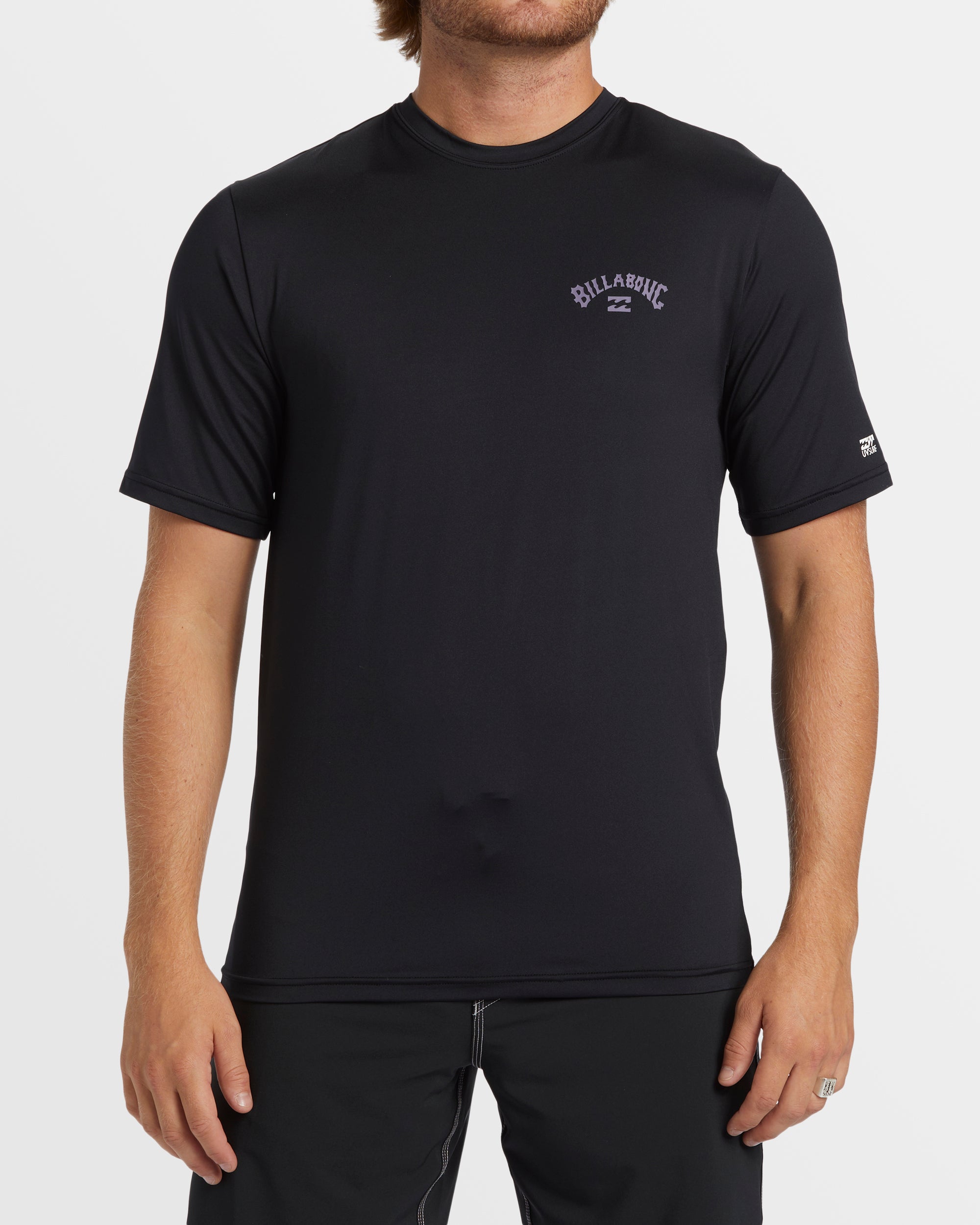 Black Surf Tee - Loose Fit Arch Short Sleeve