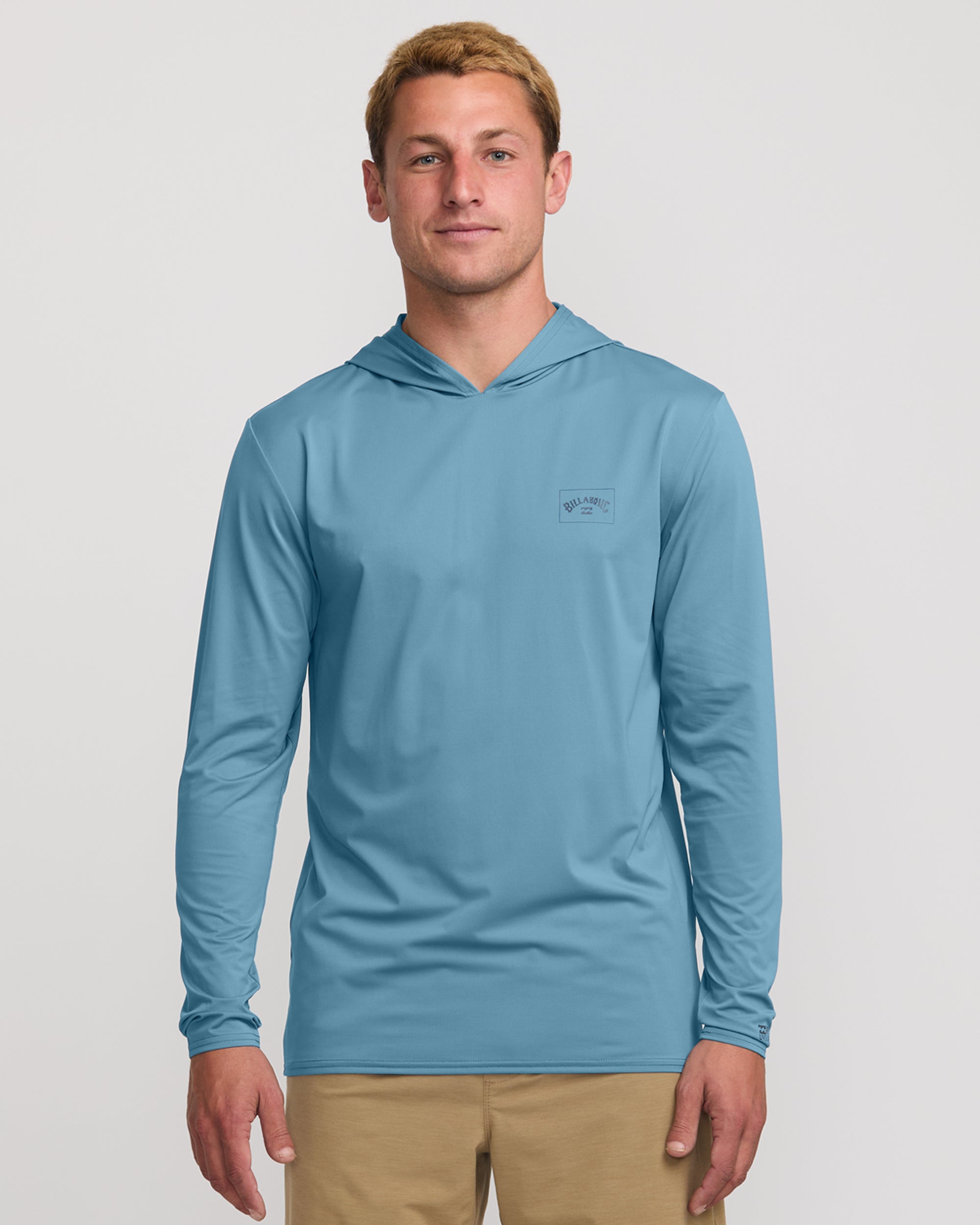 Bay Blue Arch Mesh Surf Hoodie – Long Sleeve Sun Protection
