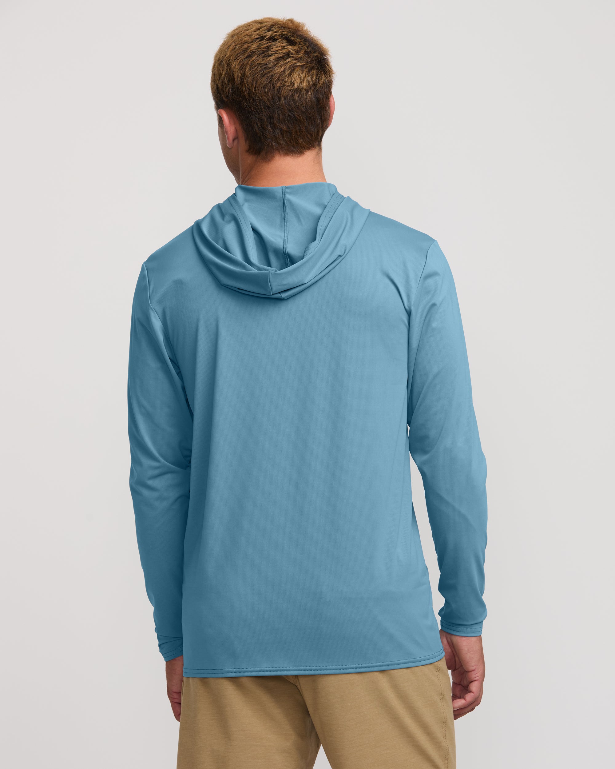 Bay Blue Arch Mesh Surf Hoodie – Long Sleeve Sun Protection