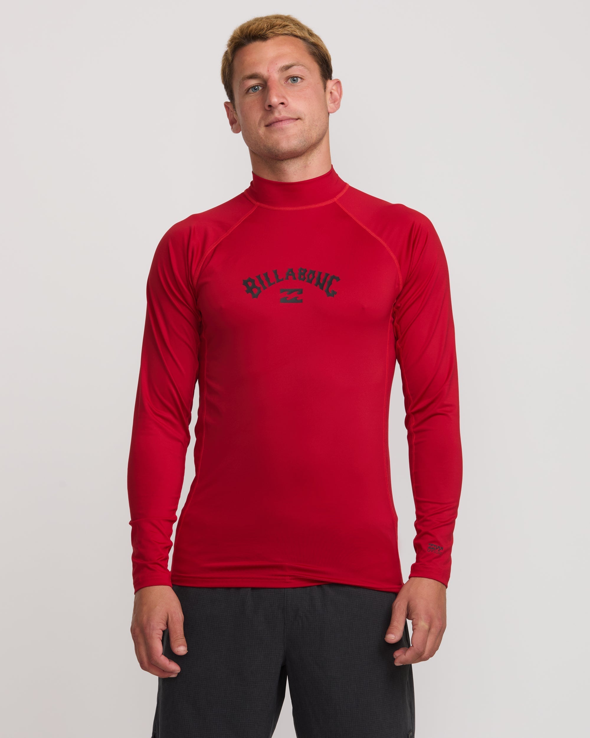 Arch Long Sleeve Rashguard - Performance Fit, Scarlet