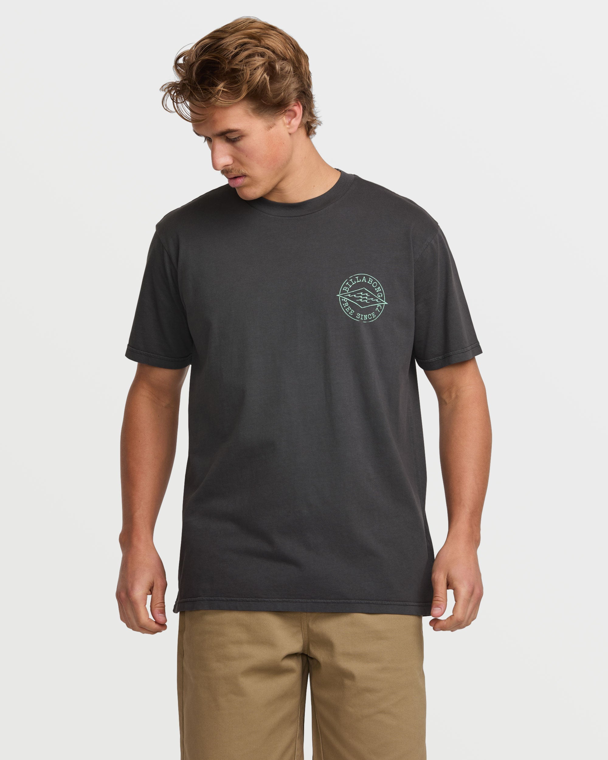Big Dave Washed Black Wave Wash Tee