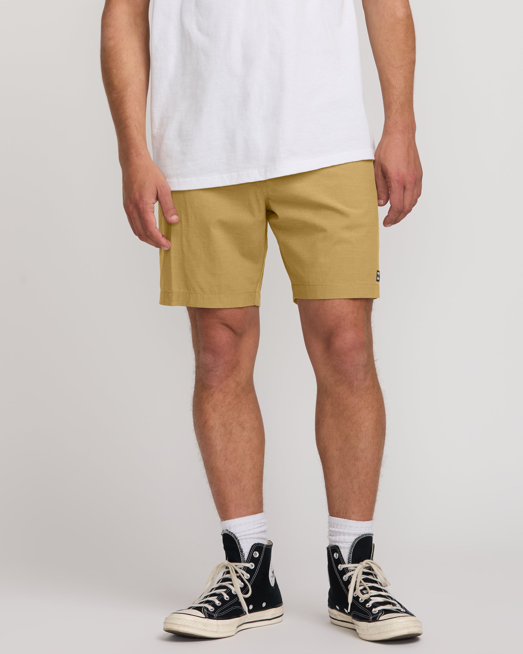 Crossfire Wave Wash Hybrid Swim Shorts - Khaki