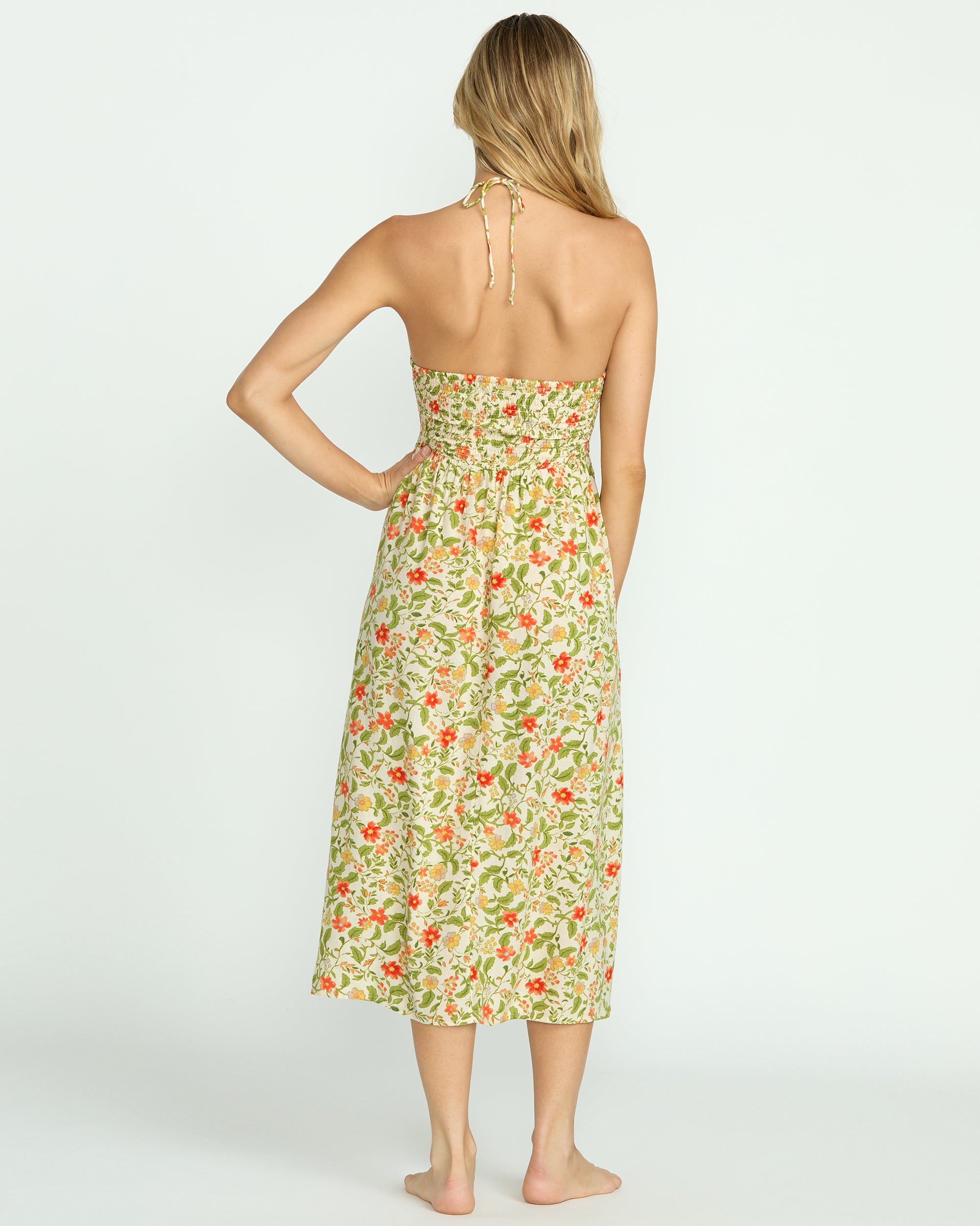 Stylish Multi Midi Dress for Casual Wear