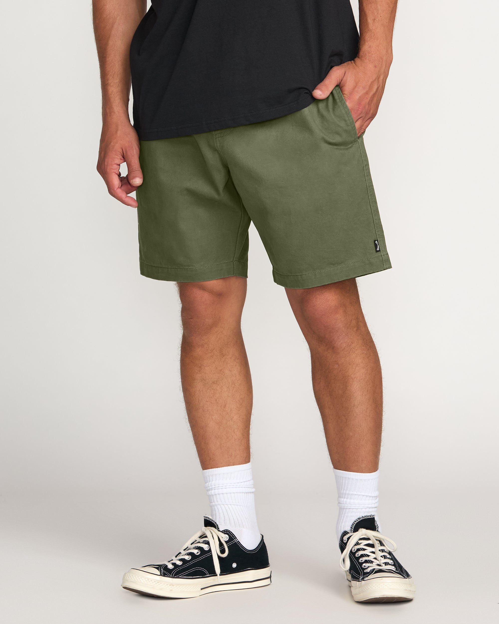 Larry Laybacks Olive Twill Shorts - 19