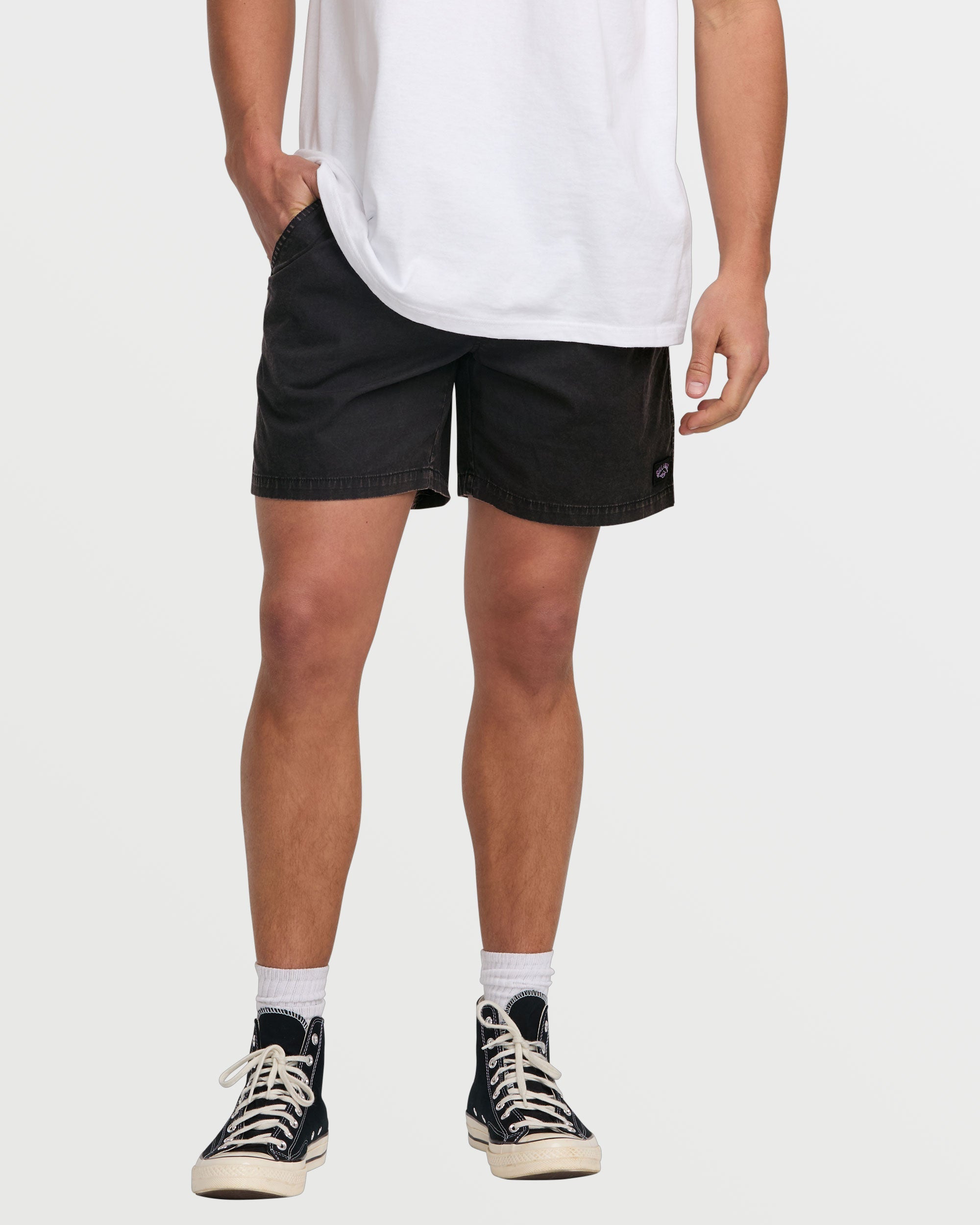 Black Mario Shorts - 17-Inch Casual Wear