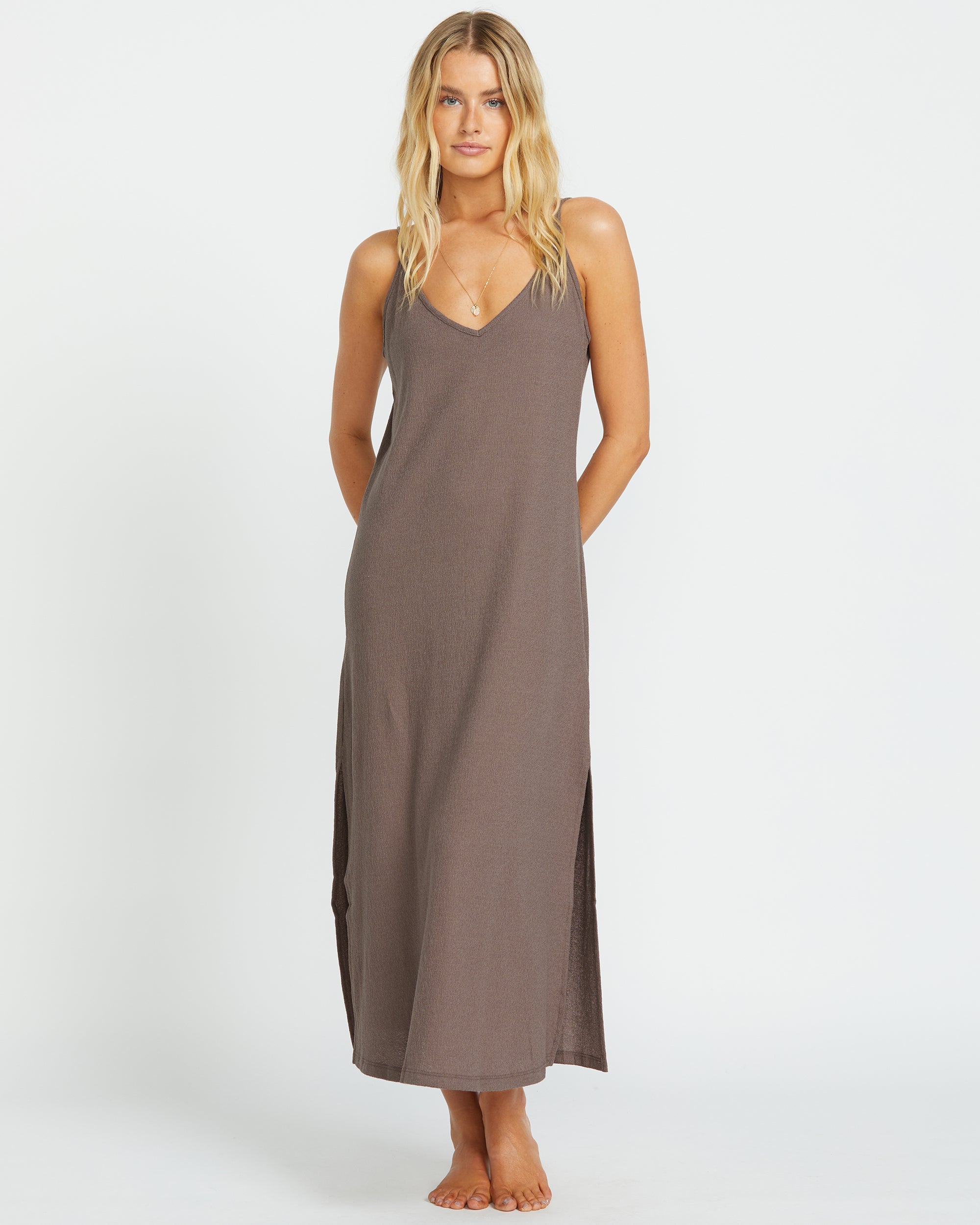 Kona Night Waves Midi Dress - Casual & Stylish