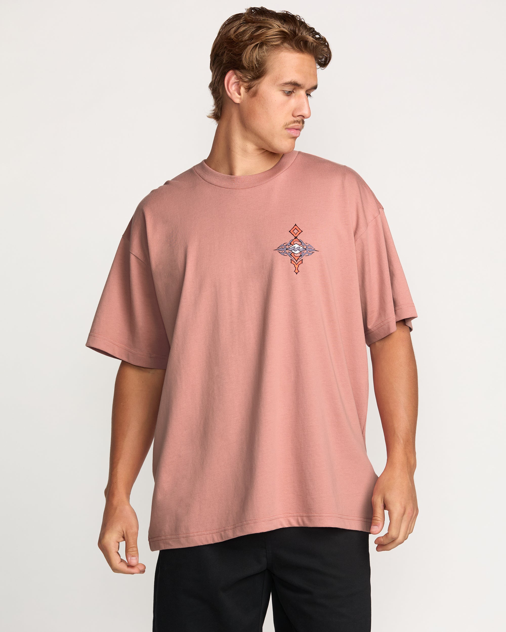 Occy OG Tee in Dusty Rose - Casual Cotton Shirt