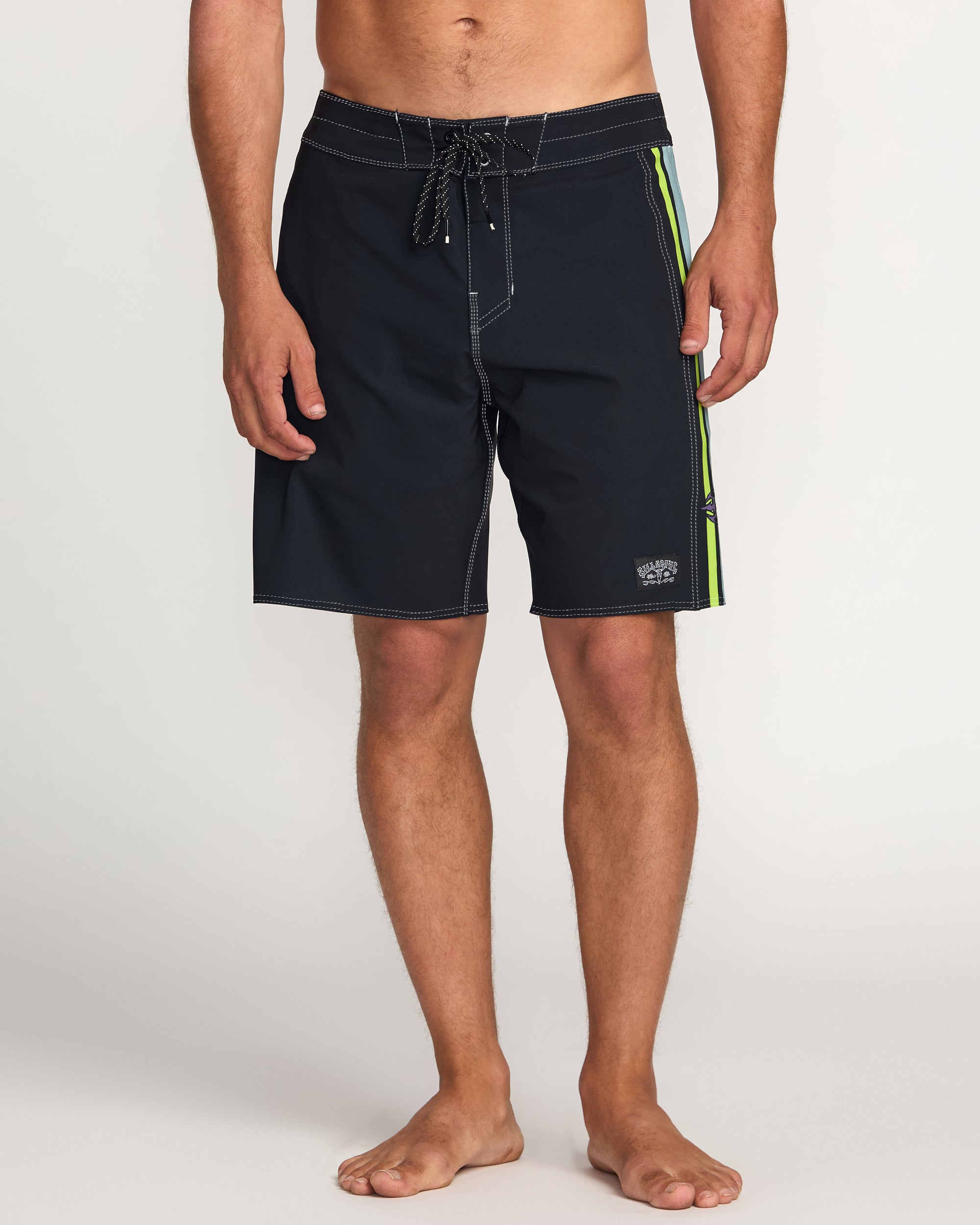 Occy Pro Washed Black Swim Trunks