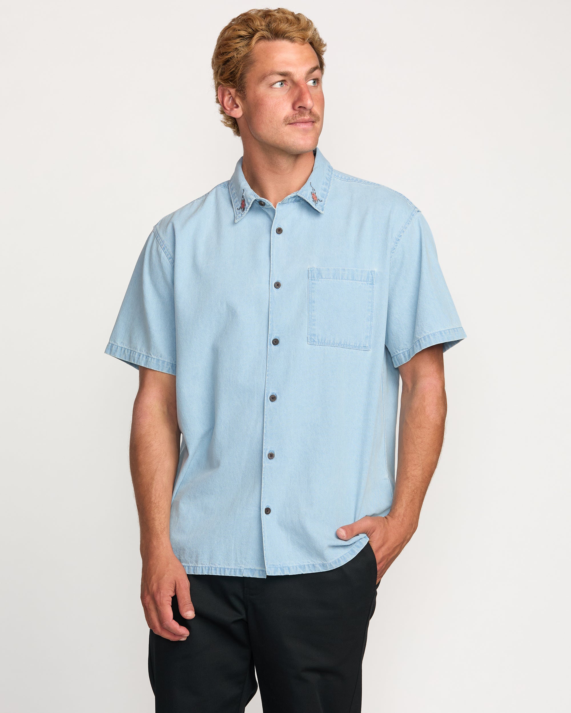 Cloud Blue Occy Short Sleeve Shirt