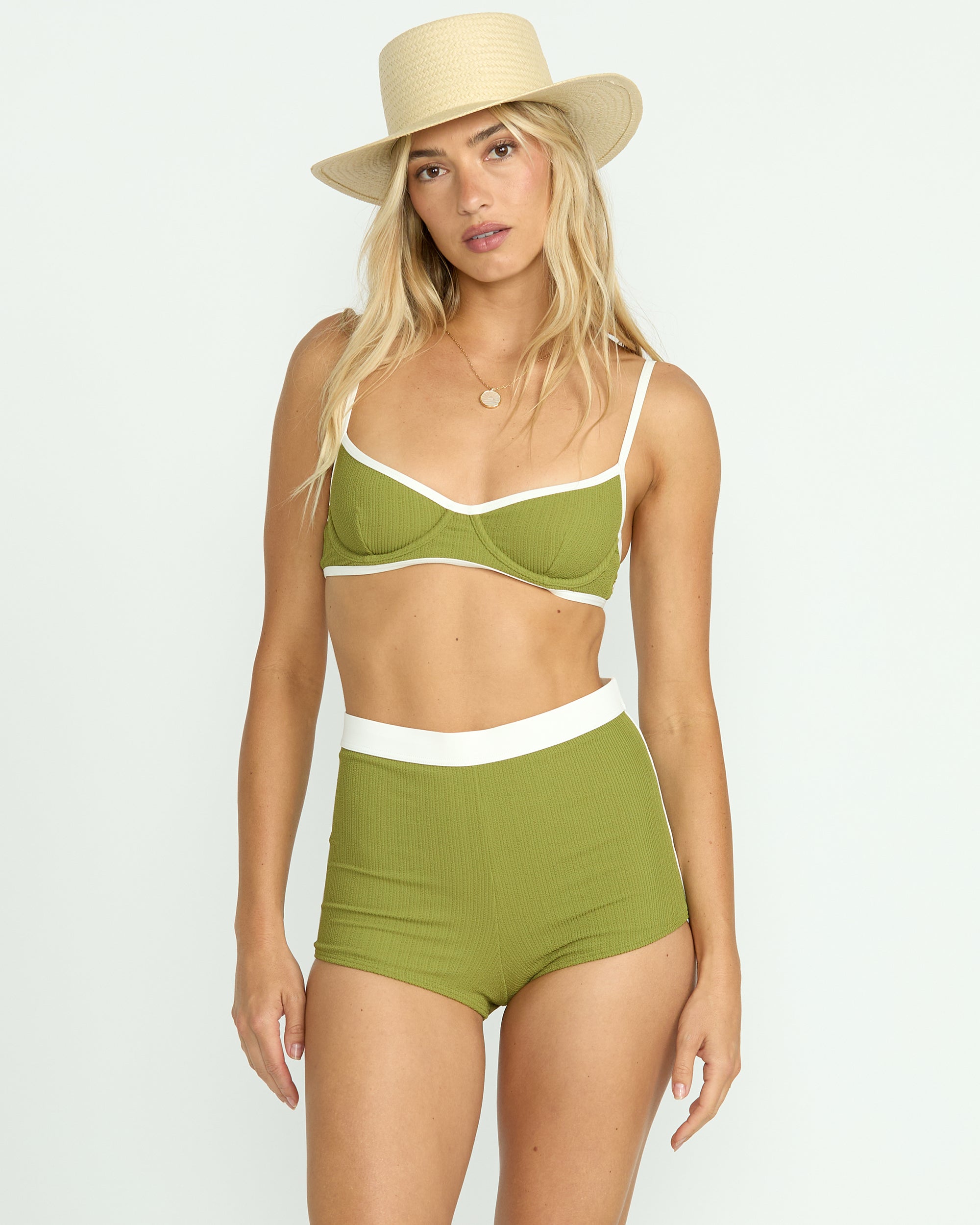 Tami Underwire Bikini Top in Ranger Green