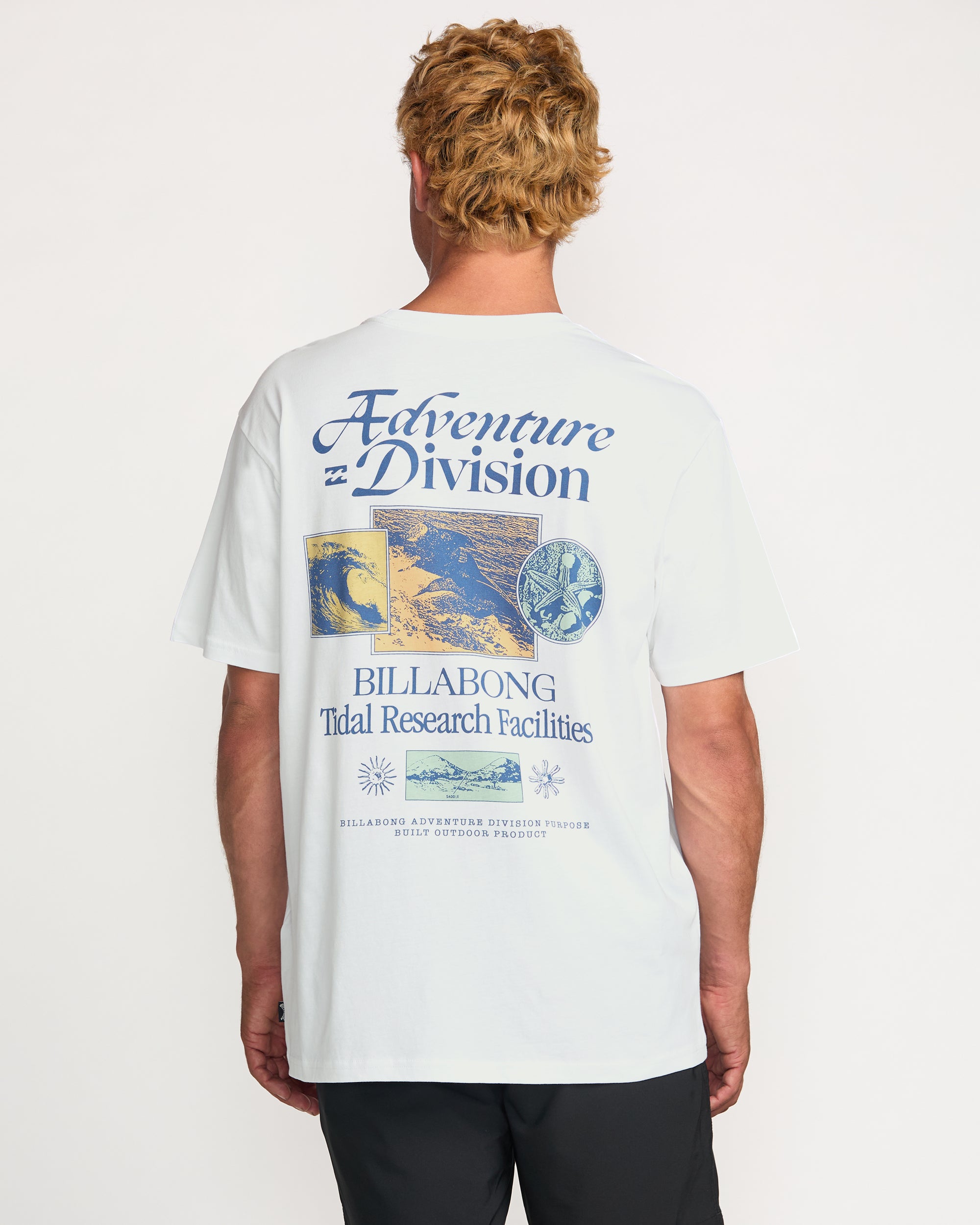 White Tidel Research A/Div Tee – Classic Fit