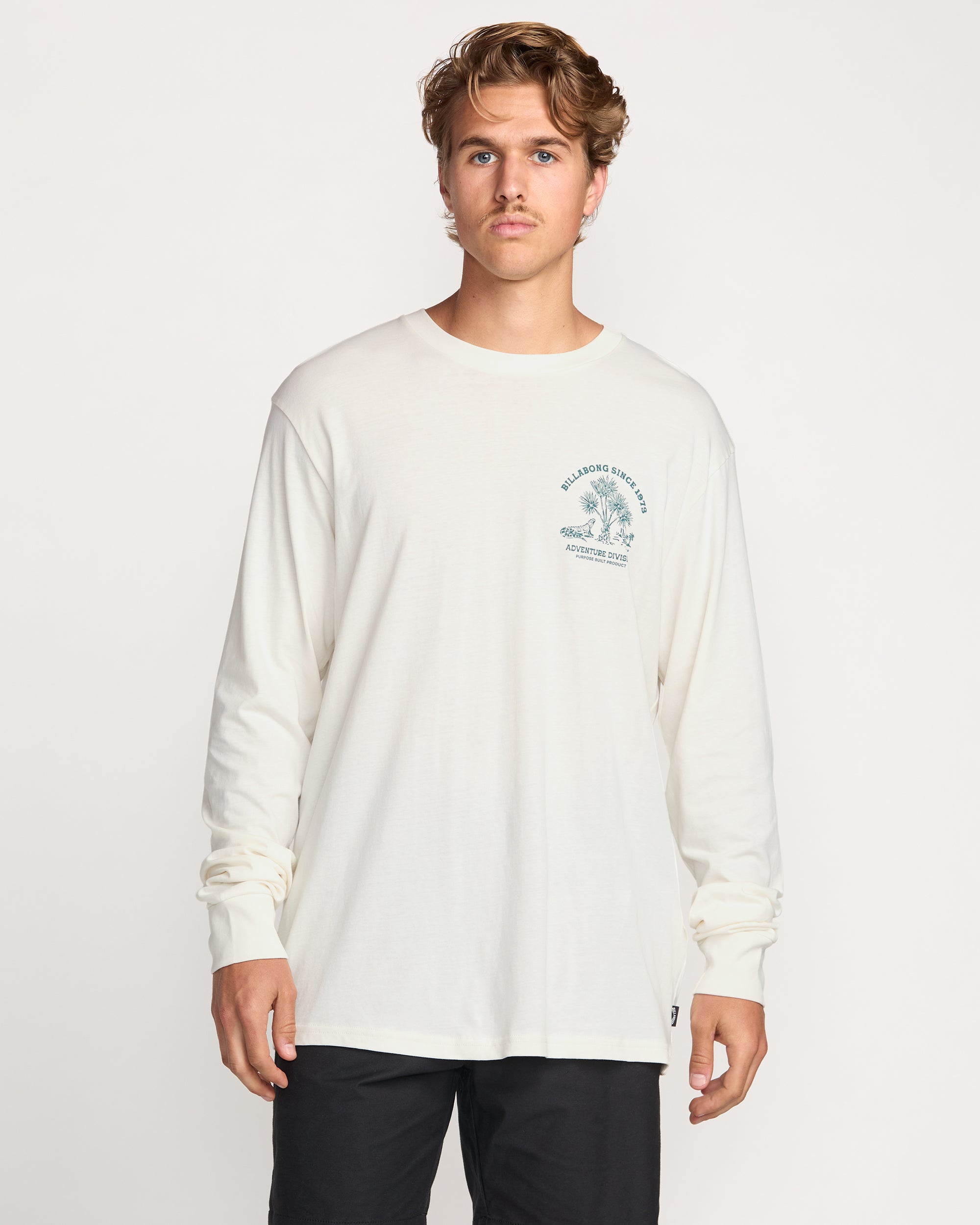 Off White Long Sleeve A/Div Tee by Dusty Road